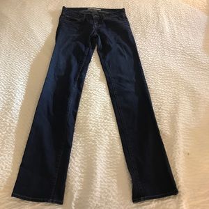 J Brand Dark Wash Cigarette Leg Straight Jeans Size 28